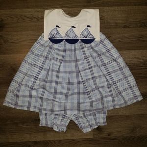 4T Little Girls Dress & Bloomer Set